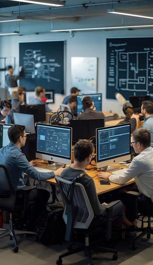 Students Learning IT Skills